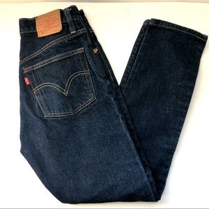 Levi’s 501’s Dark Wash Button Fly